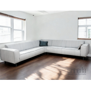 Canapea de stofă block white/blue