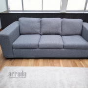 Canapea de stofă lina sofa 3 locuri dark grey