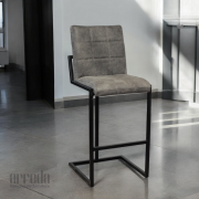 Scaun de bar din piele naturală sill piele africa moro