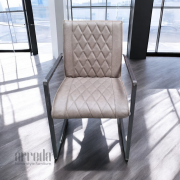 Scaun de piele naturală bob piele rebound taupe