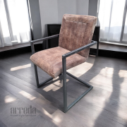 Scaun de piele naturală laura piele africa tabac