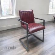 Scaun de piele naturală laura piele industrial tabac