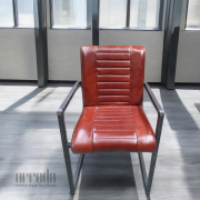 Scaun de piele naturală melf piele industrial cognac