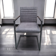 Scaun de piele naturală sabina piele africa dark