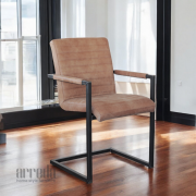 Scaun de piele naturală sabina piele africa walnut