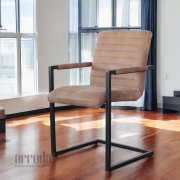 Scaun de piele naturală sabina piele africa walnut
