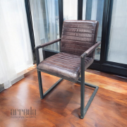 Scaun de piele naturală sabina piele industrial cuba