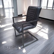 Scaun de piele naturală sabina piele industrial cuba dark
