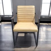 Scaun de piele naturală sabina piele industrial light sand