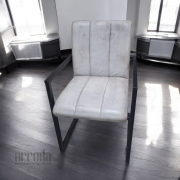 Scaun de piele naturală safira piele industrial vintahe grey