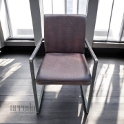 Scaun de piele naturală soem piele industrial tabaco