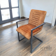 Scaun de stofă melf adore cognac