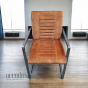 Scaun de stofă melf adore cognac