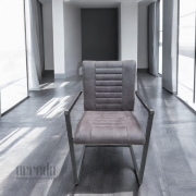 Scaun de stofă melf relax antracit