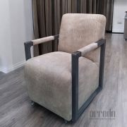 Fotoliu din piele naturală fat boy piele africa tin