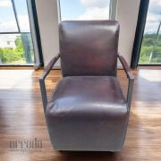 Fotoliu din piele naturală fatboy piele industrial tabaco
