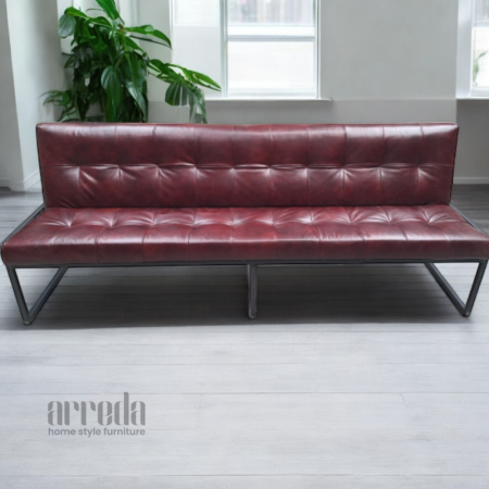 Banchetă piele naturală olli piele industrial tabaco 226 cm