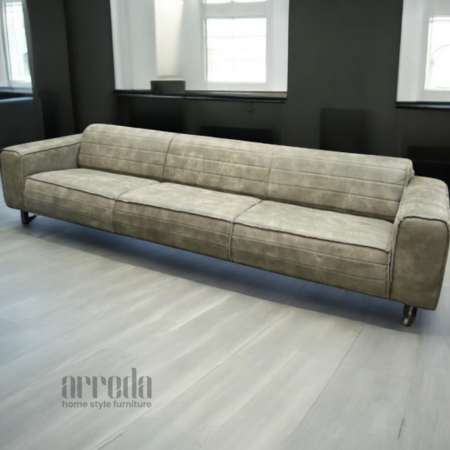Canapea de piele naturală antonov 4 locuri piele africa olive