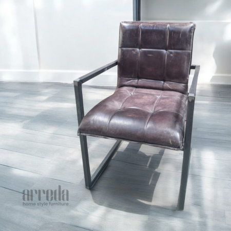 Scaun de piele naturală capo piele industrial cuba