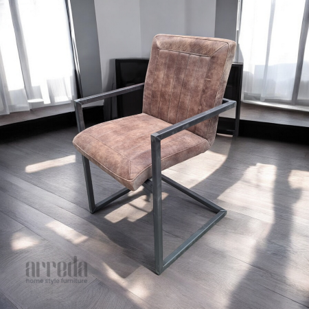Scaun de piele naturală laura piele africa tabac