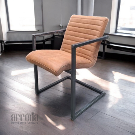 Scaun de piele naturală sabina piele africa walnut