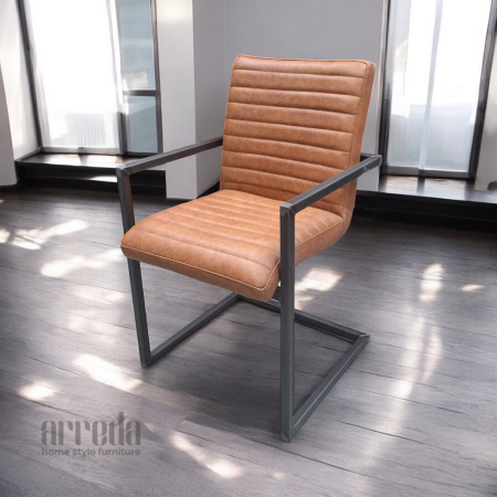 Scaun de piele naturală sabina piele rebound cognac