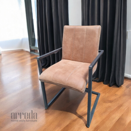 Scaun de piele naturală safira piele africa walnut