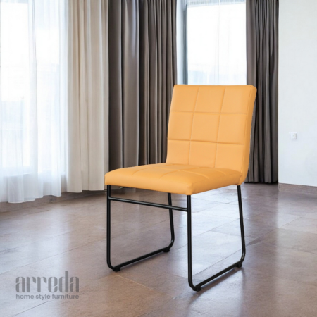 Scaun de piele naturală sill piele industrial camel