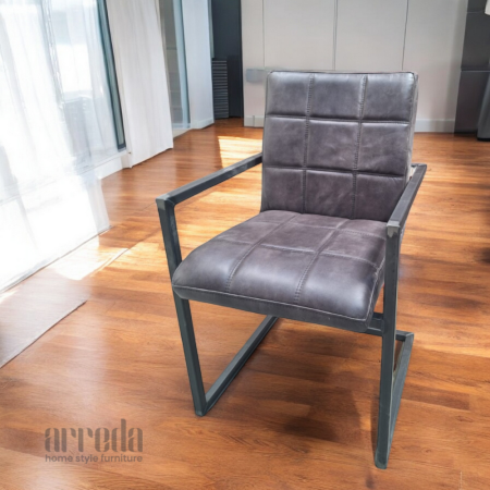 Scaun de piele naturală sill piele industrial cuba