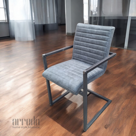 Scaun de piele regenerată safira bul niagara