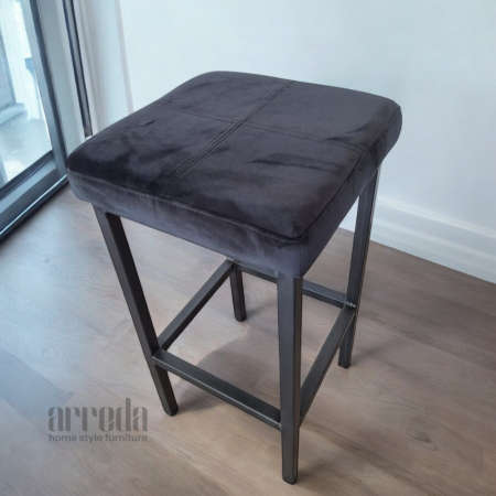 Scaun de stofă barhoker adore antracit 65