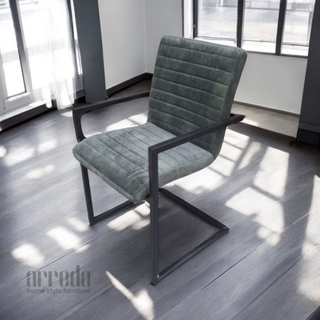 Scaun de stofă sabina adore dark grey