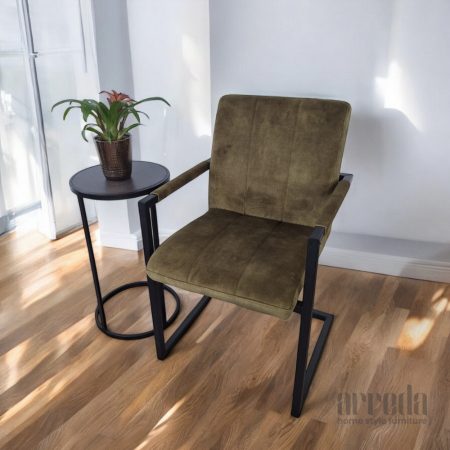 Scaun de stofă safira dark green