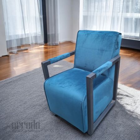 Fotoliu din stofă dixie blue