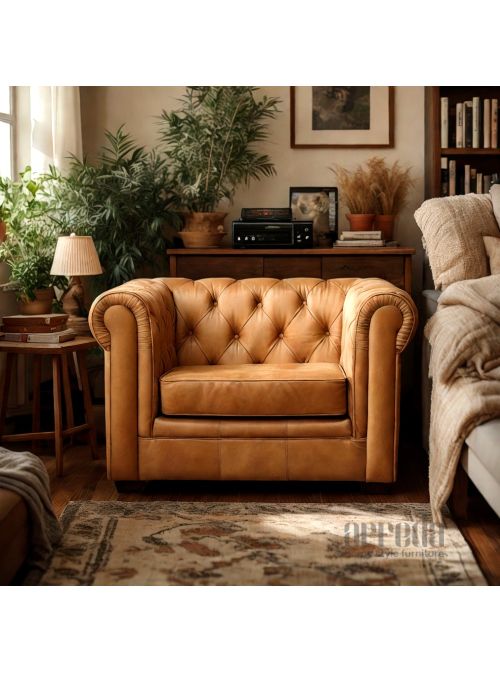 Canapea bergamo 1,5 locuri ind light brown