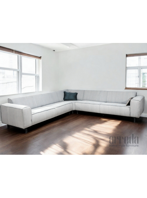 Canapea de stofă block white/blue