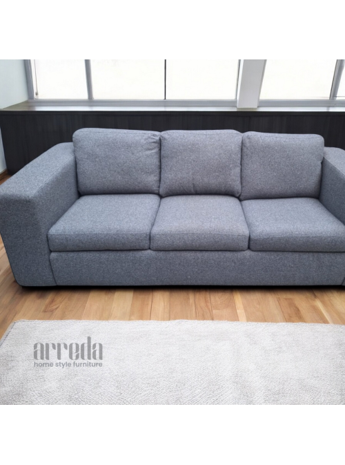 Canapea de stofă lina sofa 3 locuri dark grey