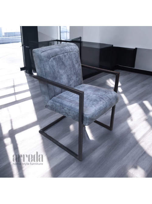 Scaun de piele naturală brașov piele africa dark blue