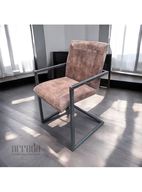 Scaun de piele naturală laura piele africa tabac