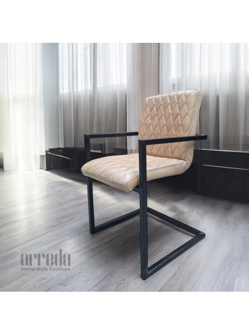 Scaun de piele naturală mary piele industrial Ñisip