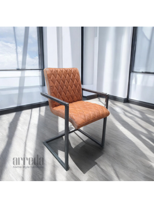 Scaun de piele naturală mary relax tan