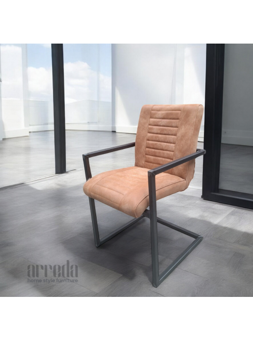 Scaun de piele naturală melf piele africa walnut