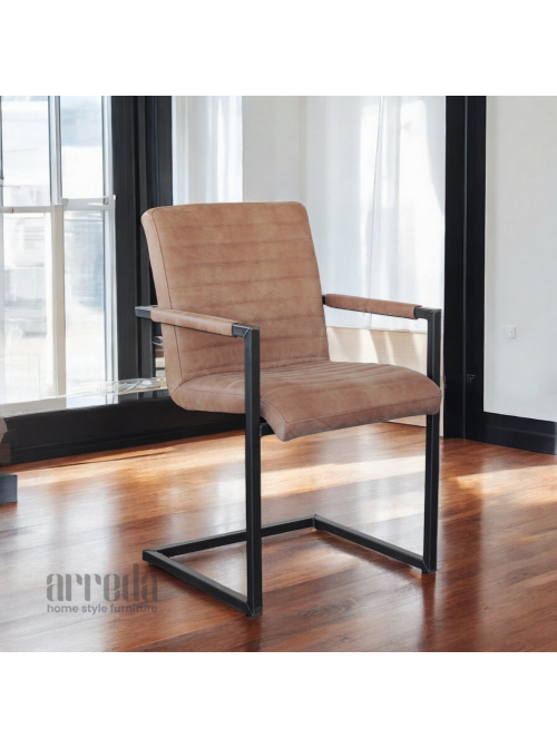 Scaun de piele naturală sabina piele africa walnut