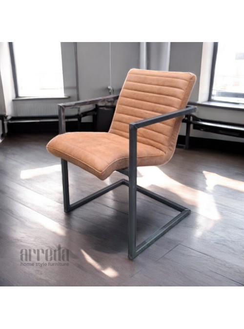 Scaun de piele naturală sabina piele africa walnut