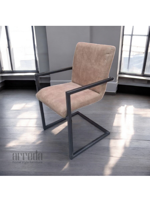 Scaun de piele naturală safira piele africa light tabaco