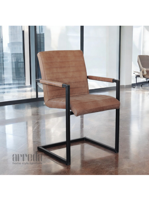 Scaun de piele naturală safira piele africa tabac