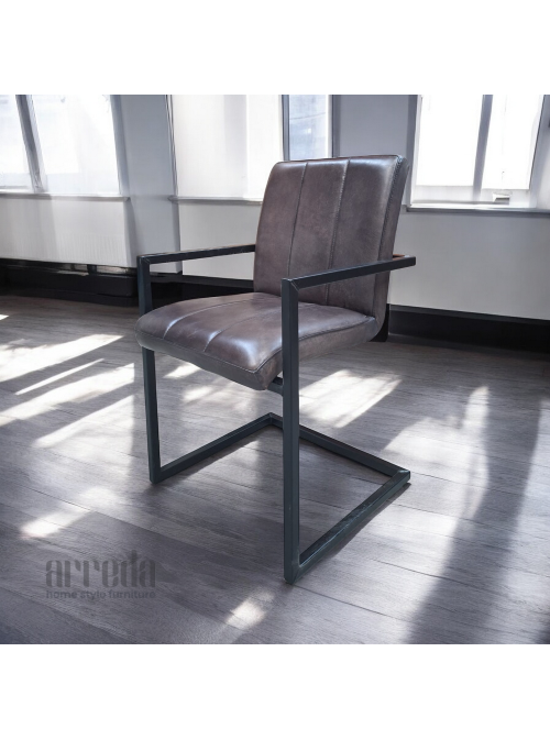 Scaun de piele naturală safira piele industrial cuba