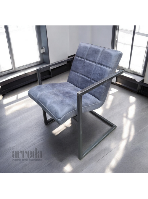 Scaun de piele naturală sill piele africa blue