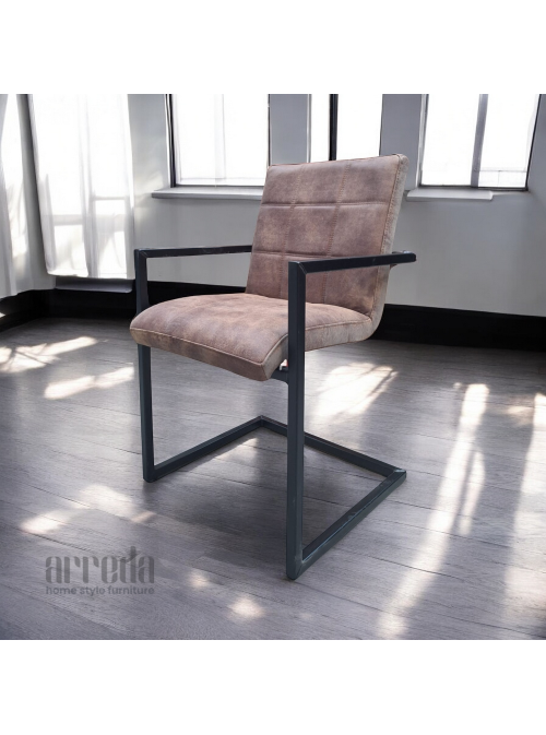 Scaun de piele naturală sill piele africa tabaco