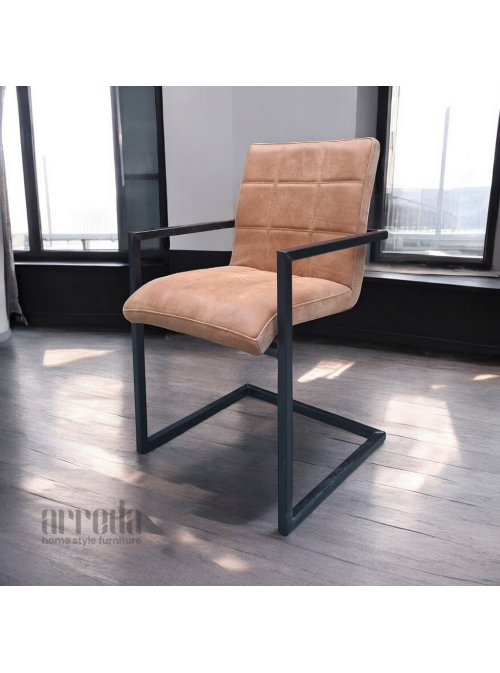 Scaun de piele naturală sill piele africa walnut